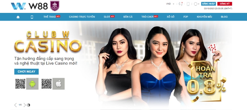 W88 là nhà cược casino chất lượng