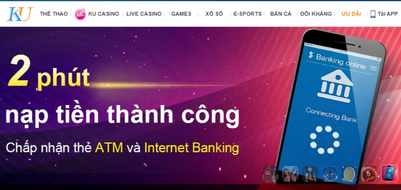 Nạp rút nhanh chóng 