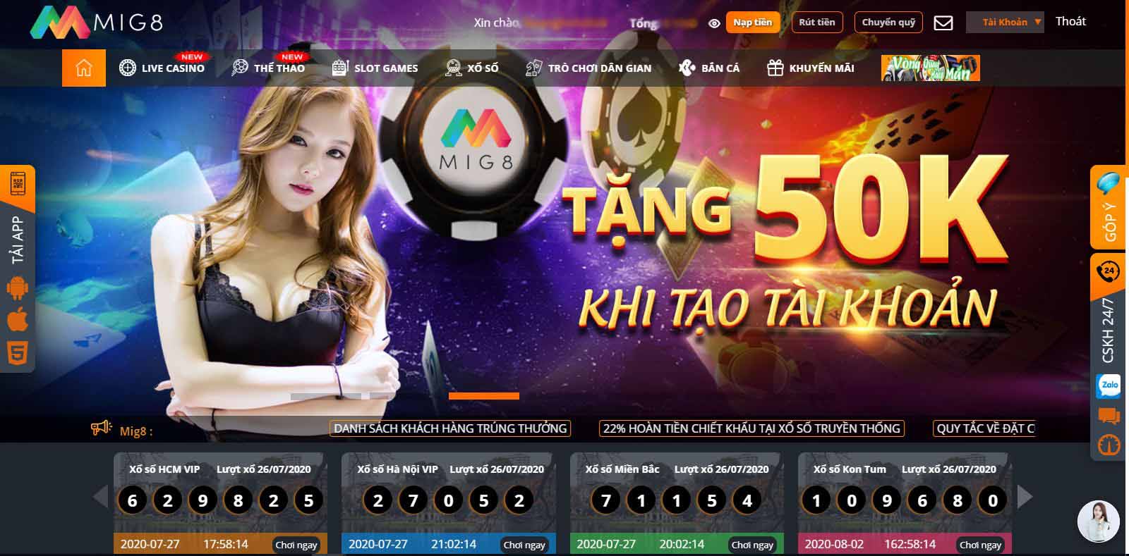App đánh lô đề Mig8 siêu hiện đại